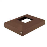 Alumawood Terrain Colour 65x65mm two part domical cover POWDER COATED ALUMINIUM